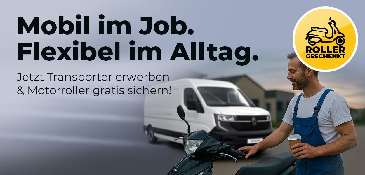 Transporter erwerben = Roller geschenkt!
