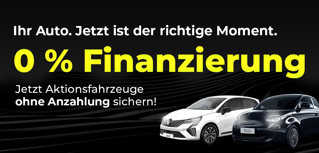 Ihr Gebrauchtwagen – jetzt 0 % finanzieren und ohne Anzahlung fahren