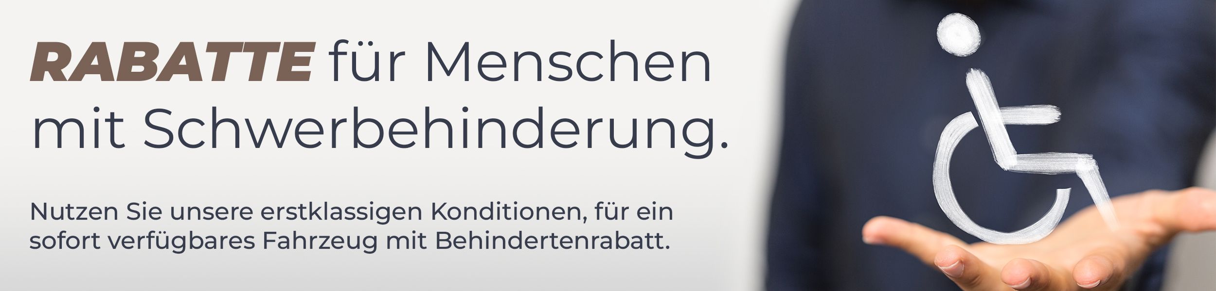 Angebote für Schwerbehinderte