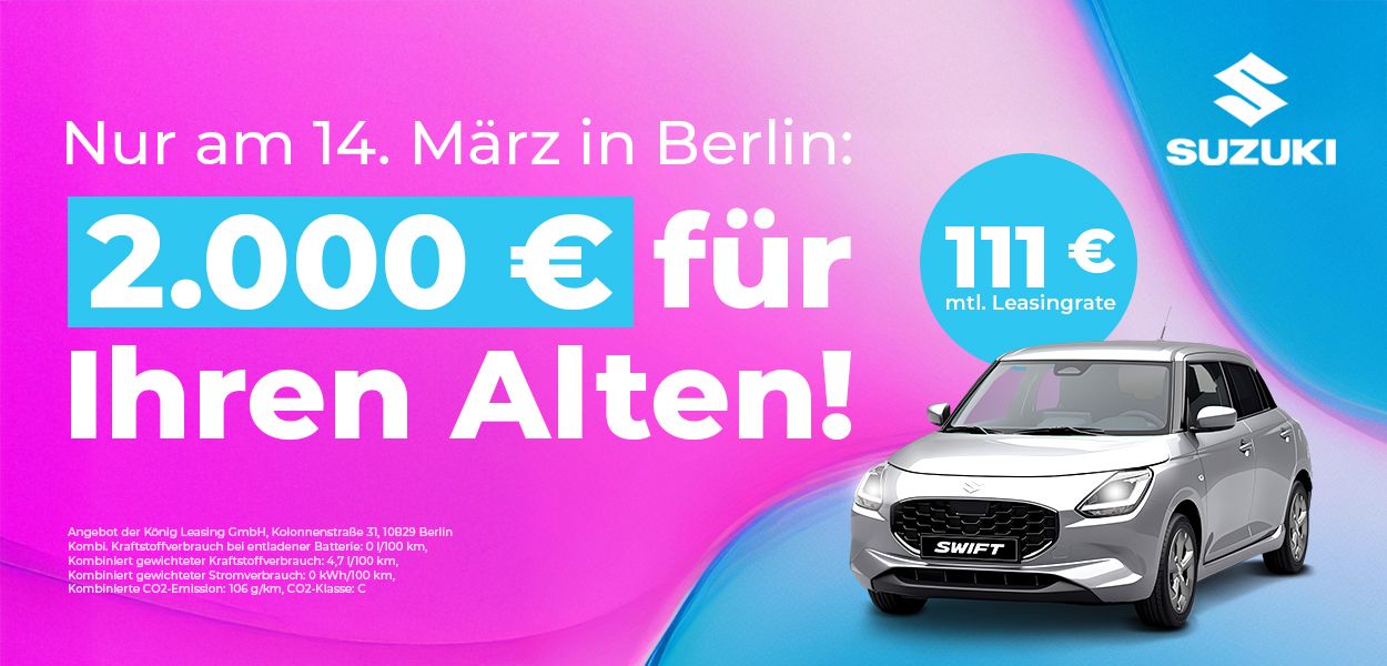 2.000 € für Ihren Alten beim Langen Samstag in Tempelhof