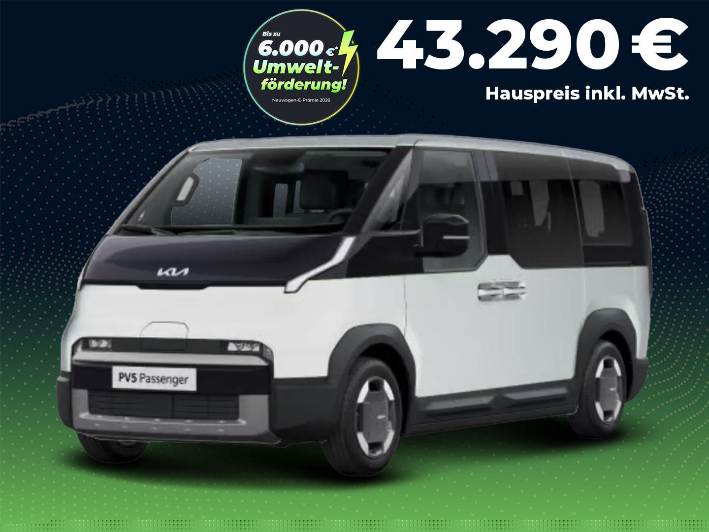 Kia PV5 Passenger Elite 120 kW, 71,2-kWh-Batterie