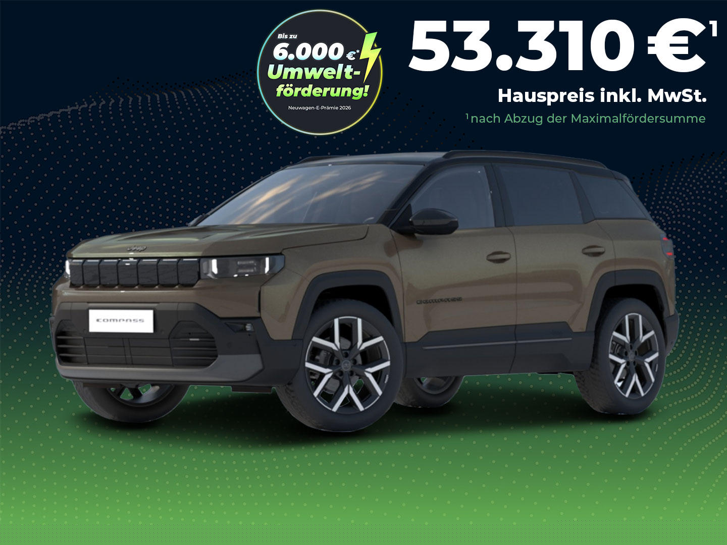 Jeep Compass First Edition Elektro 74 kWh 213 PS Frontantrieb