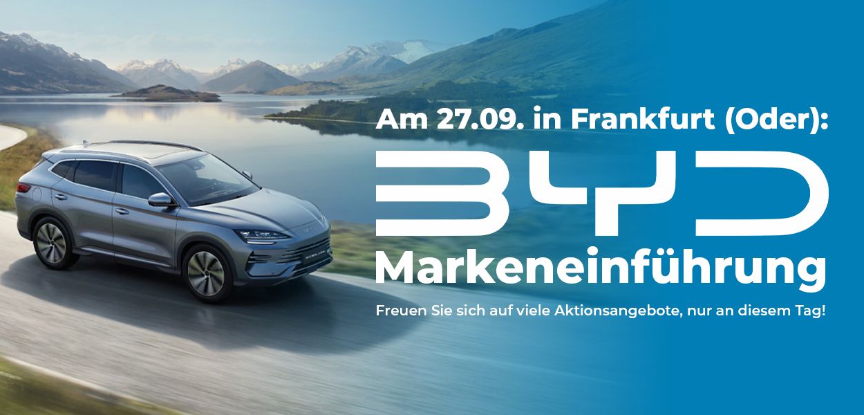 Feiern Sie mit uns am 27.09. die große BYD-Premiere bei Autohaus König