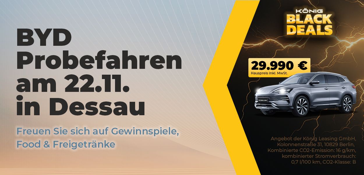 BYD in Dessau – Exklusive Events, Testfahrten und Highlights