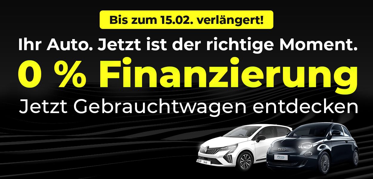 Ihr Gebrauchtwagen – jetzt mit 0 % finanzieren