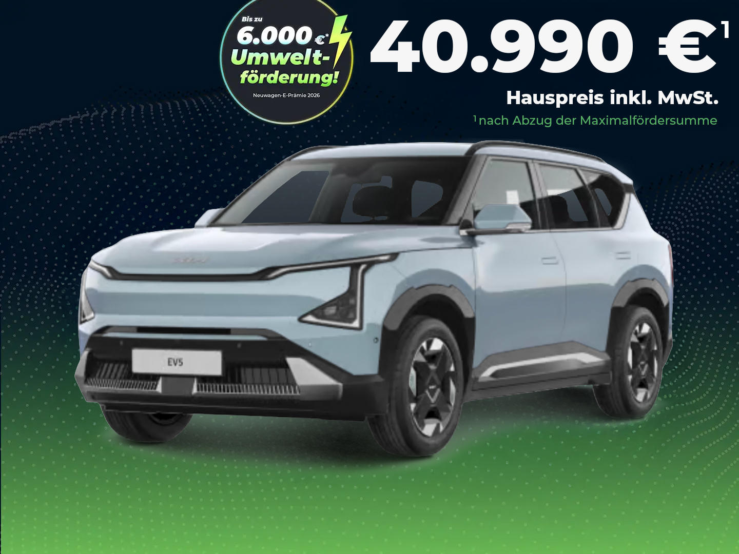 Kia EV5 Air 160 kW, FWD, 81,4-kWh-Batterie