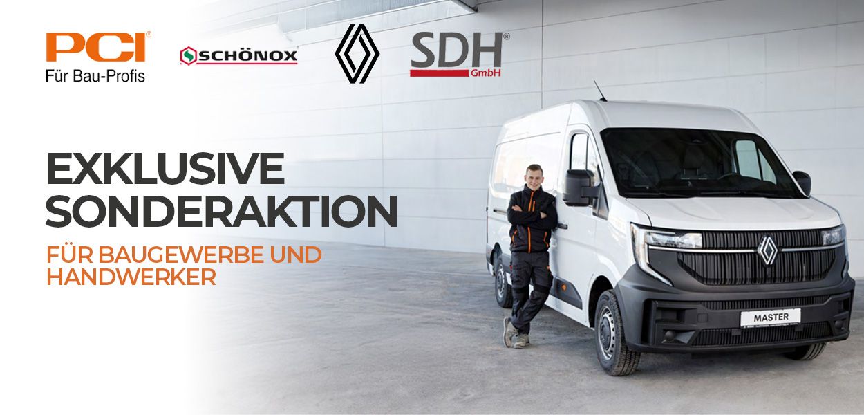 SDH-Sonderaktion für Fliesenleger und Garten- & Landschaftsbauer