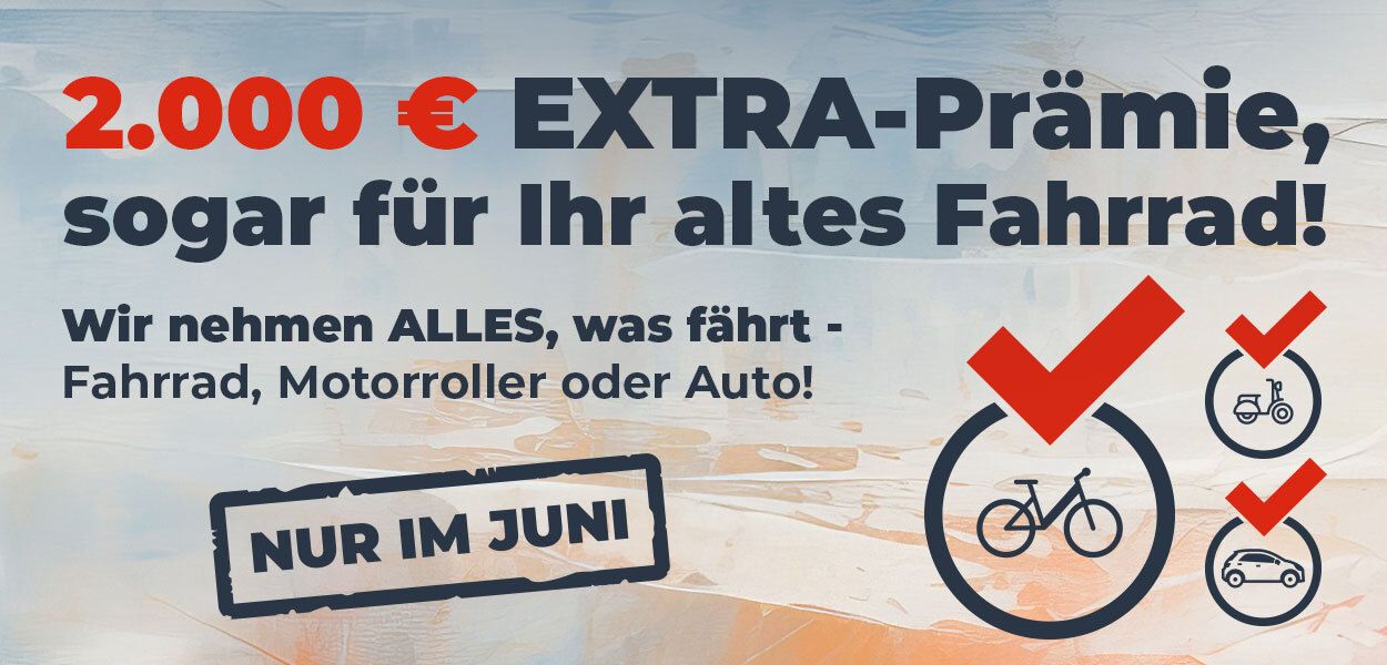 2.000 € EXTRA für Ihr altes Fahrzeug – egal, was es ist!