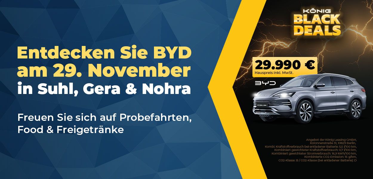 Willkommen zur großen BYD Markeneinführung bei Autohaus König in Thüringen!