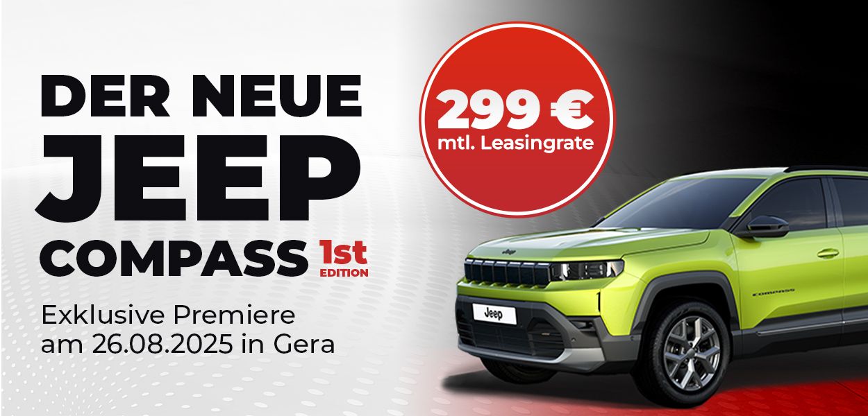 Jeep Compass First Edition – Premiere in Gera am 26. August
