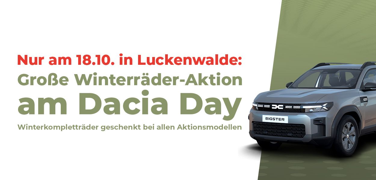 Jetzt erleben: Dacia Day in Luckenwalde am 18. Oktober 2025