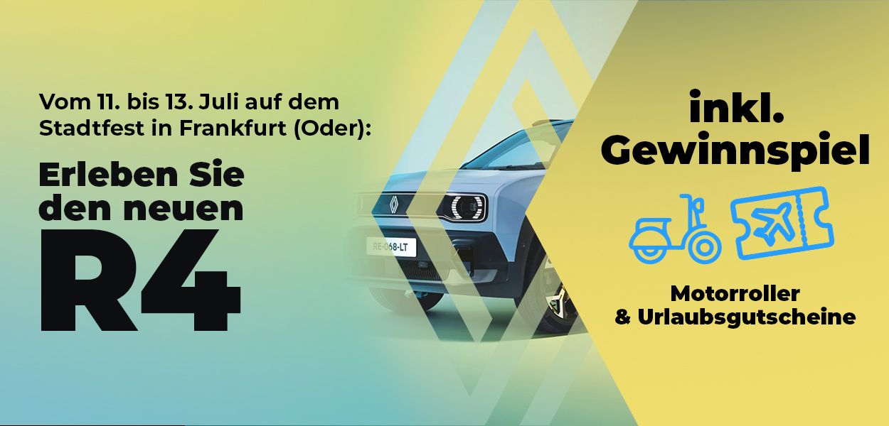 Der Renault R4 Cube kommt nach Frankfurt (Oder)!
