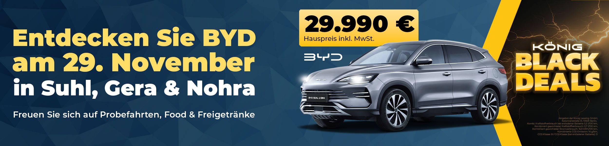 Willkommen zur großen BYD Markeneinführung bei Autohaus König in Thüringen!