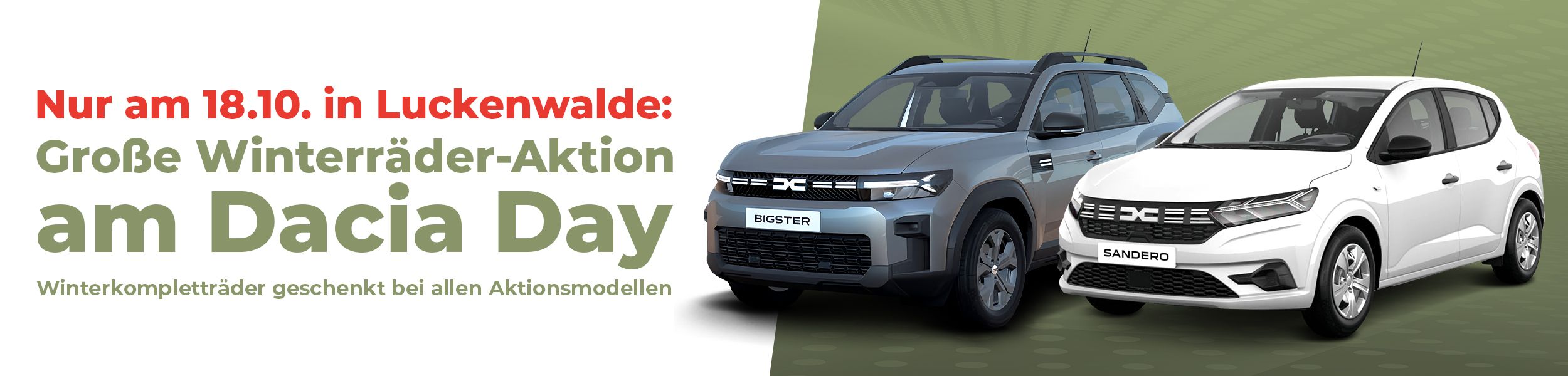 Jetzt erleben: Dacia Day in Luckenwalde am 18. Oktober 2025
