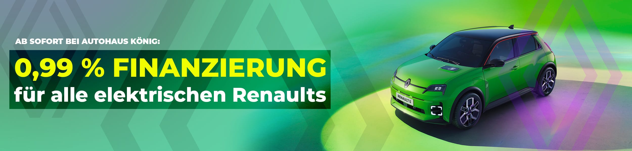 0,99 % Finanzierung für alle elektrischen Renaults