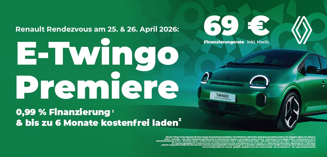 Renault Rendezvous – Premiere des neuen Twingo E-Tech erleben
