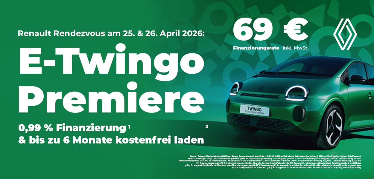 Renault Rendezvous – Premiere des neuen Twingo E-Tech erleben