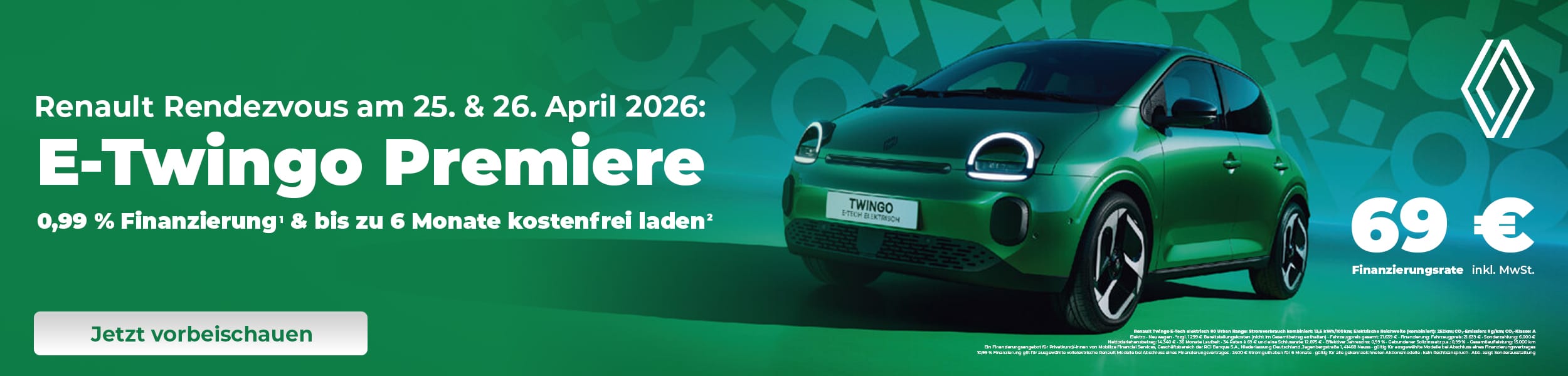 Renault Rendezvous – Premiere des neuen Twingo E-Tech erleben