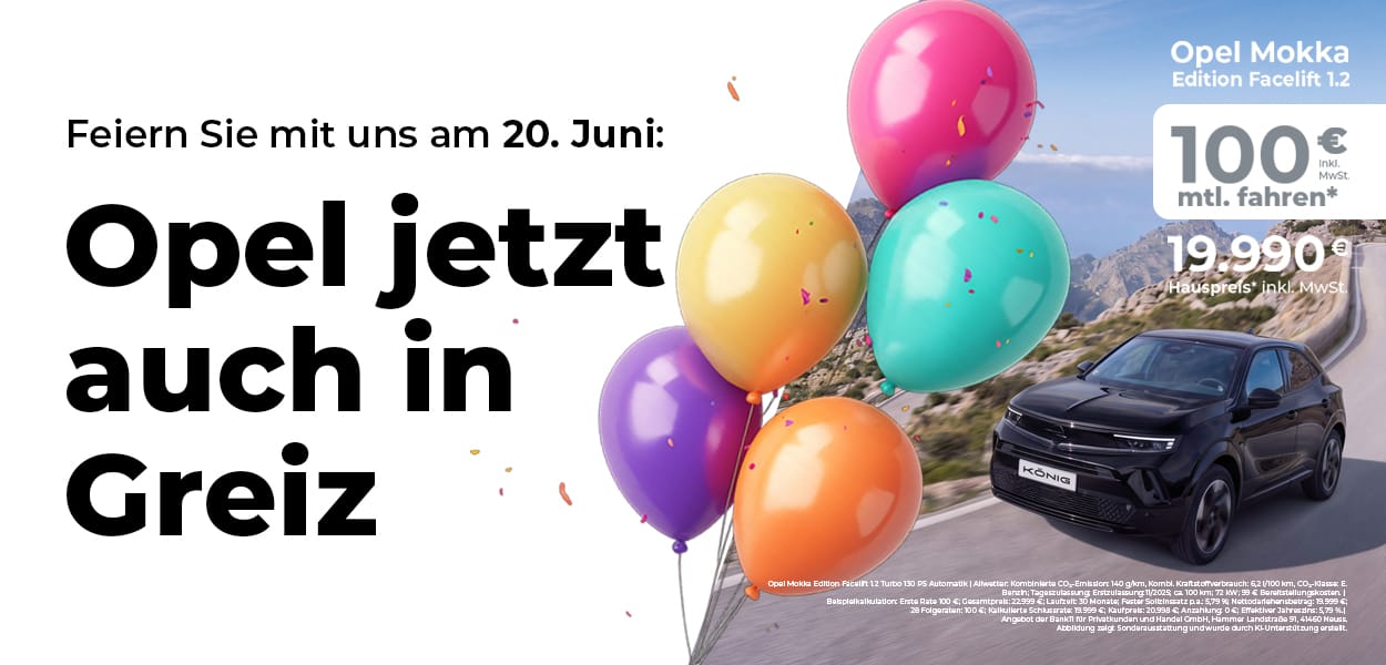 Große Opel-König-Eröffnung in Greiz