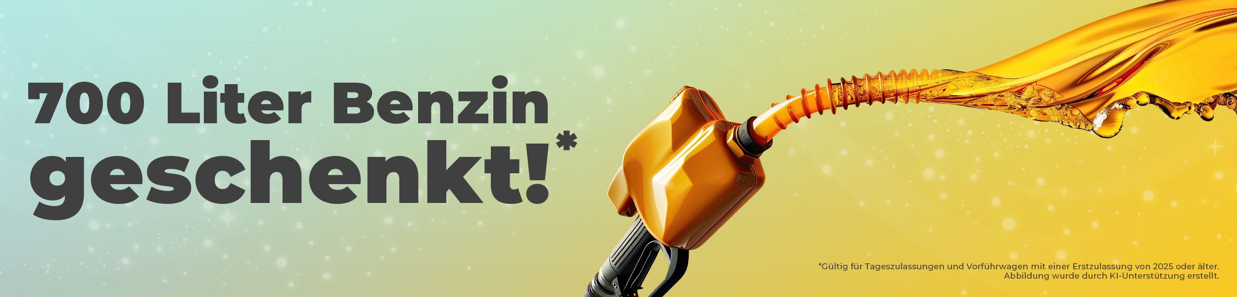 Sofort verfügbare Aktionsmodelle – 700 Liter Benzin geschenkt