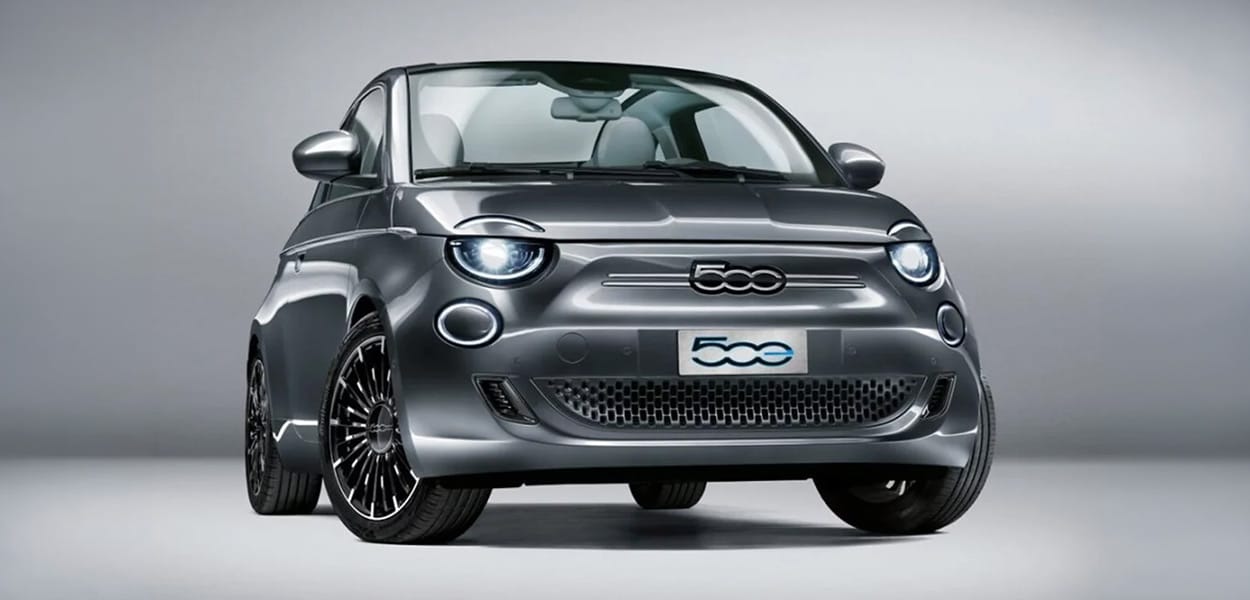 Fiat 500e von vorne