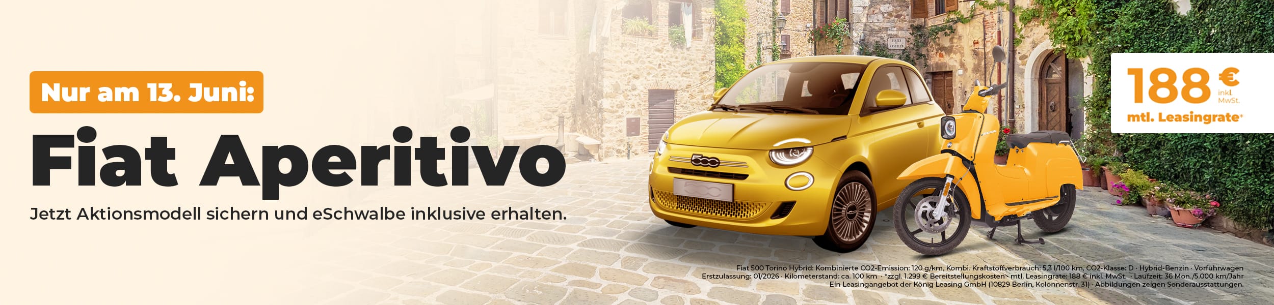 Fiat Aperitivo bei König – italienisches Lebensgefühl erleben